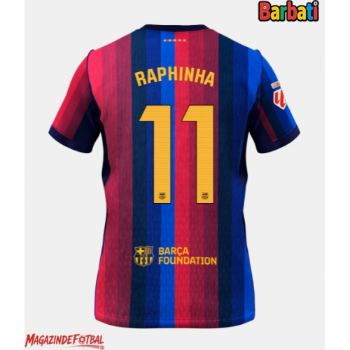 Barcelona Raphinha Belloli #11 Tricou Fotbal Replică 2026-27 Barbati Acasa Barcelona Raphinha Belloli #11 Tricou Fotbal Replică 2026-27 Barbati Acasa